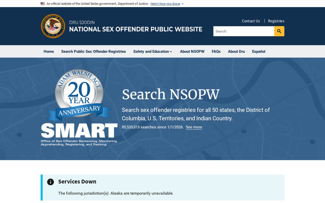 Houghton County sex offender lookup with national NSOPW search